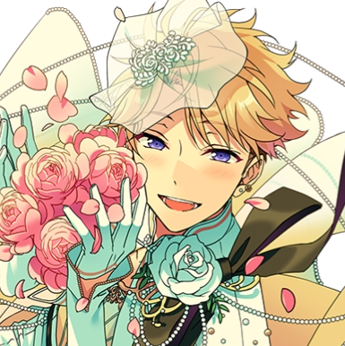 Arashi Narukami from Ensemble Stars, in her Maiden's Flower Garden Card